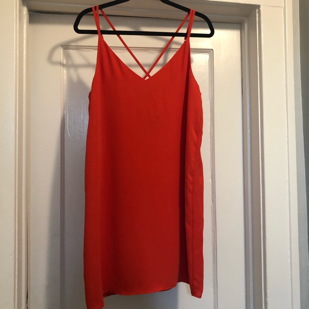 Topshop Criss Cross Shift Dress